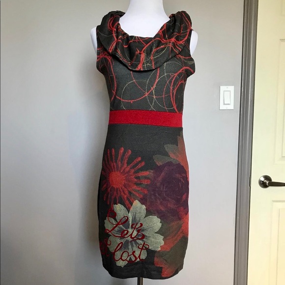 Art Deco + Dark Romance Vintage Midi Dress - Picture 2 of 7